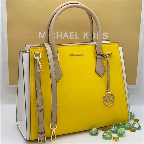 michael kors hope large satchel citrus multi|MICHAEL KORS HOPE LARGE SATCHEL CROSSBODY BAG .